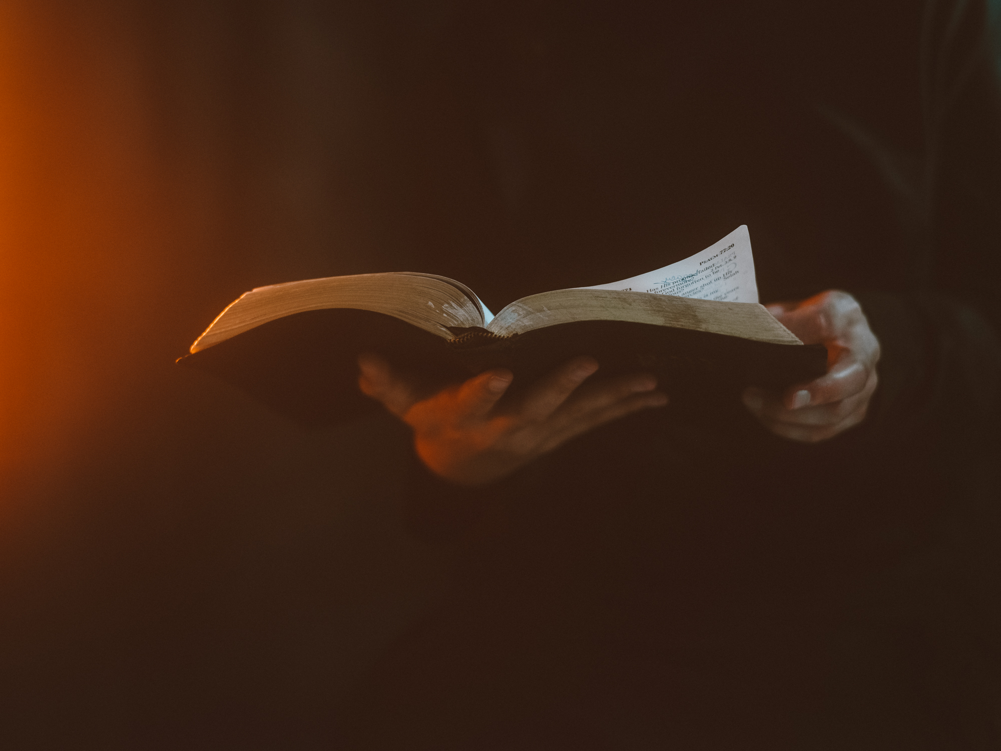 Holding up the word