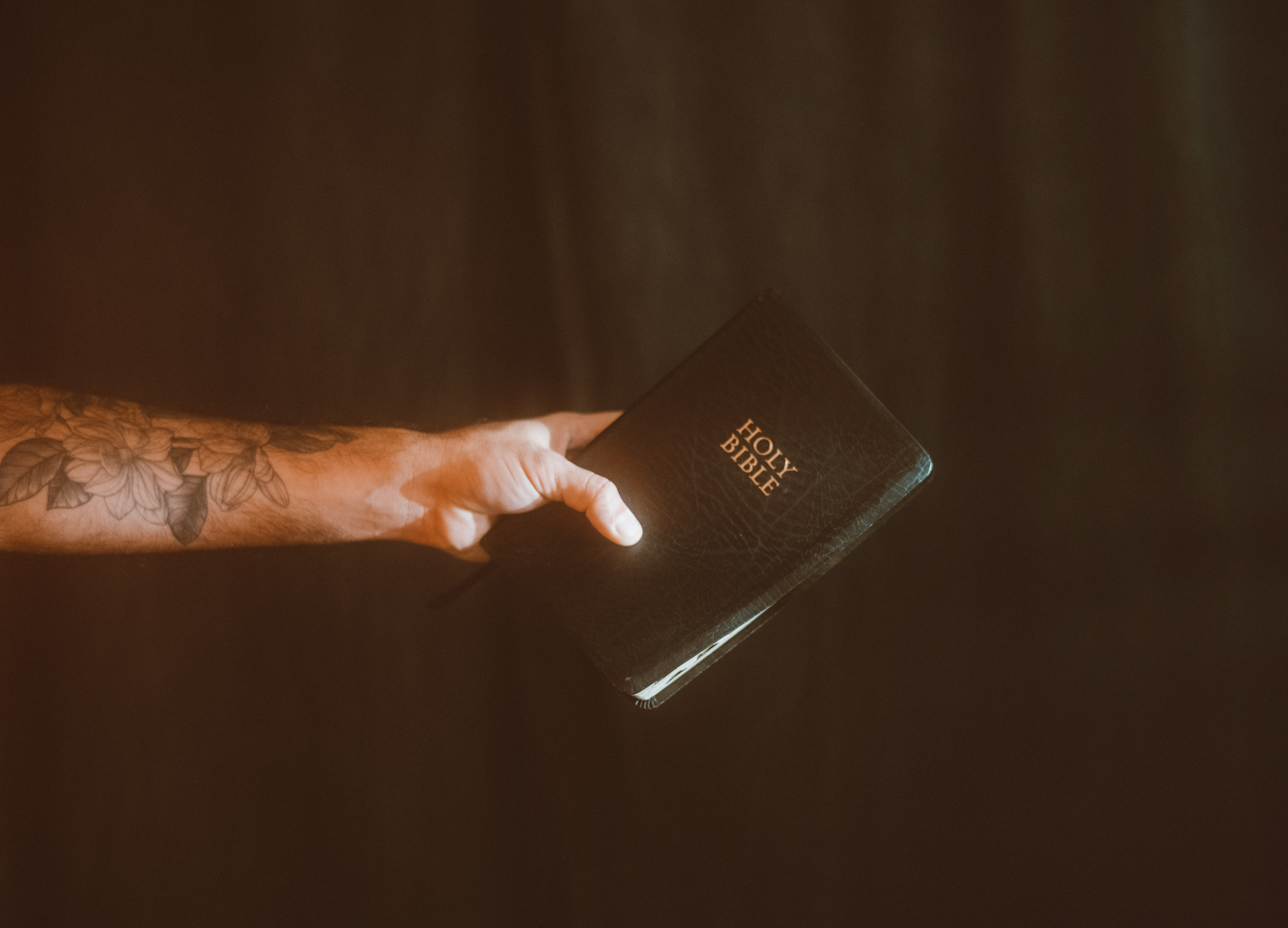 Handing the bible