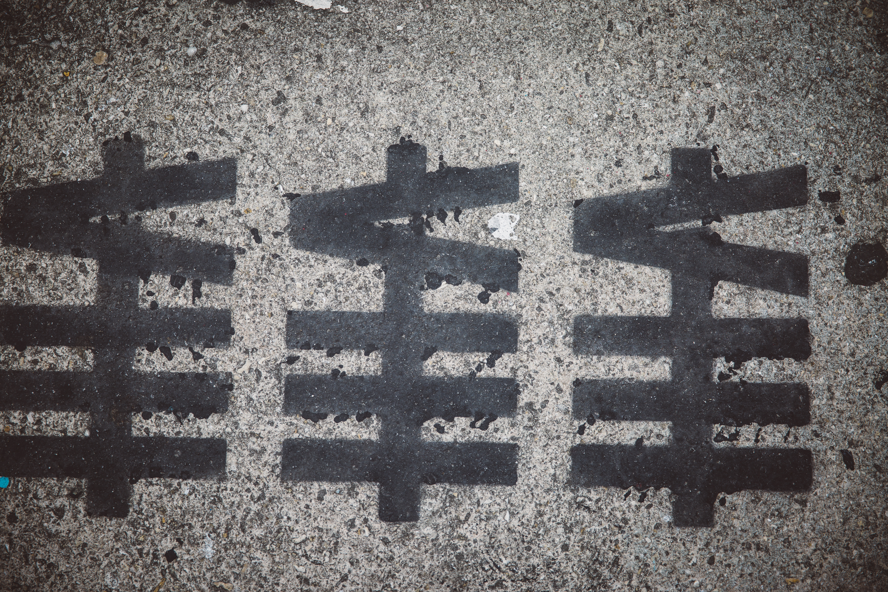 Painted concrete