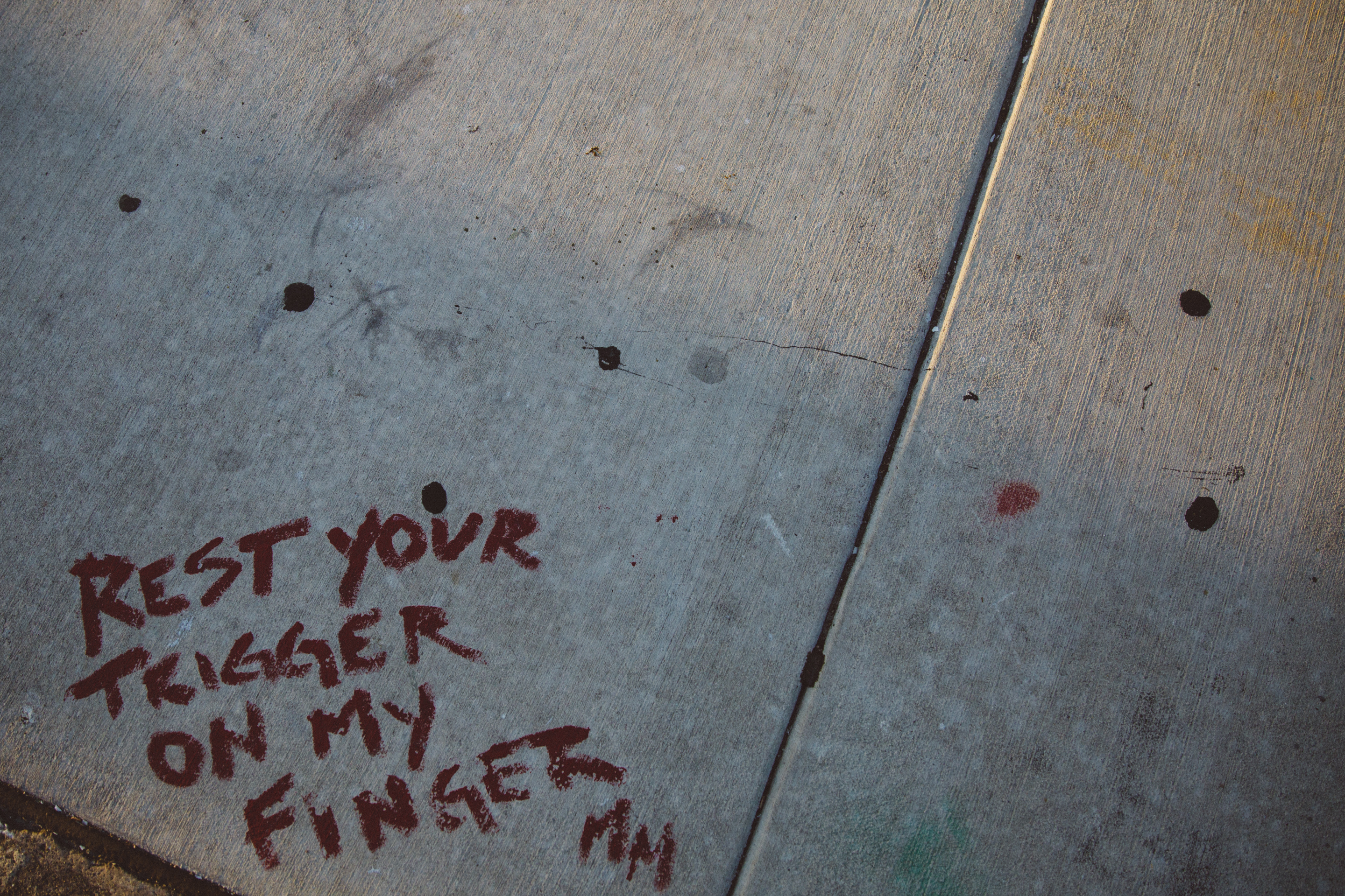 Rest your trigger on my finger